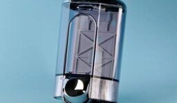 Flüssigseifendispenser - 1.1 Liter - chrom / transparent