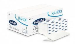 Papierhandtücher - BulkySoft - V-Falz - 100% Zellstoff - 2-lagig