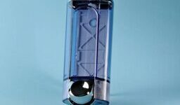 Flüssigseifendispenser - 0.8 Liter - chrom / transparent
