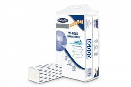 Papierhandtücher - BulkySoft Membrane Plus - W-Falz - 100% Zellstoff - 3-lagig
