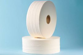 Toilettenpapier "Mini-Jumborollen" - 100% Zellstoff - 2-lagig