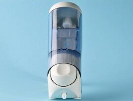 Flüssigseifendispenser - 0.17 Liter - weiss / transparent