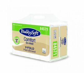 Papierhandtücher - BulkySoft Comfort - V-Falz - Recycling de-inked - 2-lagig - weiss